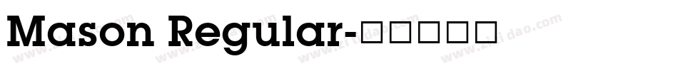Mason Regular字体转换